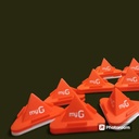 Pyramid Mobile Stand In 3 Different Angles With Single Color 3 Side - Virgin Polypropylene Moulded