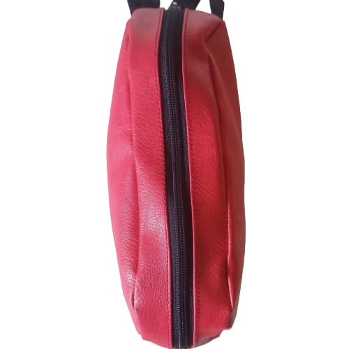 Hand Pouch - Red & Black compo Rexine (14 x 24 x 6 cm)