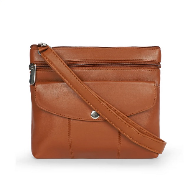 Genuine Leather Cross Body Sling Bag (18 x 20 CM)