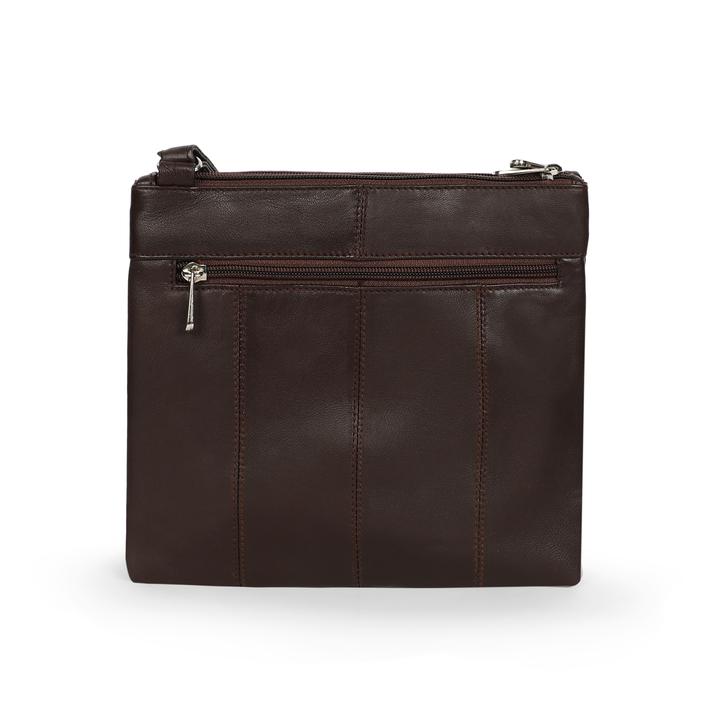 Genuine Leather Cross Body Sling Bag - SIZE : 8 X 9