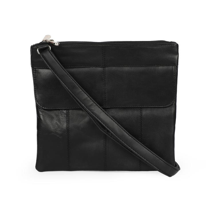 Genuine Leather Cross Body Sling Bag - SIZE : 8 X 9