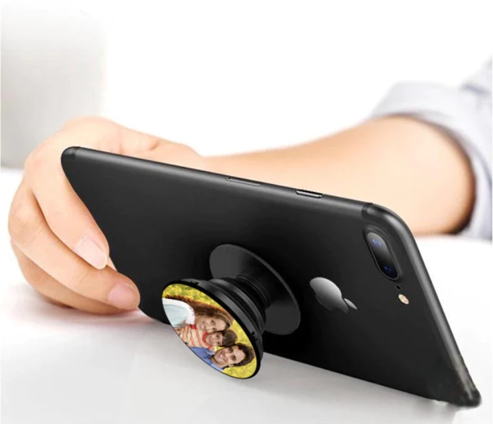 Mobile pop socket finger grip 