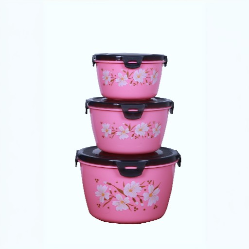 Royal Bowl 3 Pcs Set - (2800 ML x 1600 ML x 1000 ML)