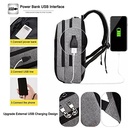 Anti-Theft Laptop Backpack with USB Charging Port, Combination Lock and Night Reflective Printing ( 42 x 32 
 x 13 cm)