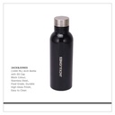 Water Bottle Stainless Steel with Steel Cap and Arch Design (1000 ML)