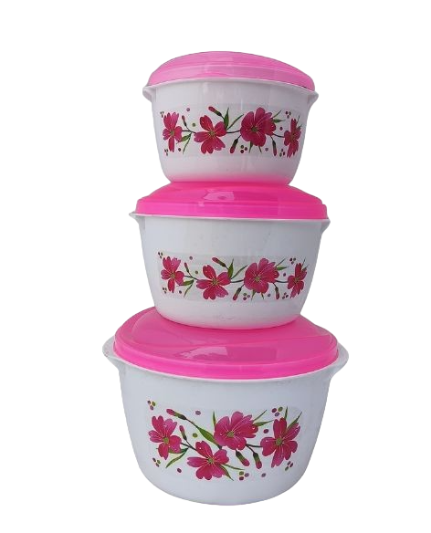 Bowl - (3 Pcs Set 2000 ML X 1000 ML X 500 ML)  