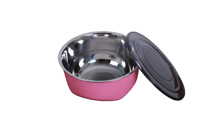 Bowl Steel inner With Airtight Lid - (3 Pcs Set - 1000 ML x 1500 ML x 2000 ML)