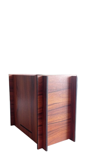 TABLE TOP MAGAZINE STAND (MDF LAMINATED WOOD DESIGN WITH DETACHABLE PANEL)