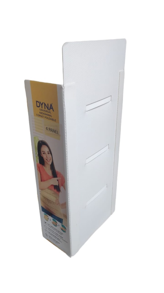DYNA Digitally Printed, Foldable Pop up Plastic Corrugation Display Stand - Ideal for Exhibitions, Supermarkets, Chain Stores, and Product Promotions. SIZE: H-54.5", W-24", D-12", 5 MM With 1000 GSM.