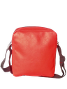 SLING BAG - SIZE : 9 1/2" X 8 1/2" X 3", 24022201, 2796L, RED COLOR PU COATED REXINE					