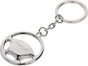 Premium Quality Metal Steering Wheel Keychain - Ideal for Cars, Bikes, and Home Decor