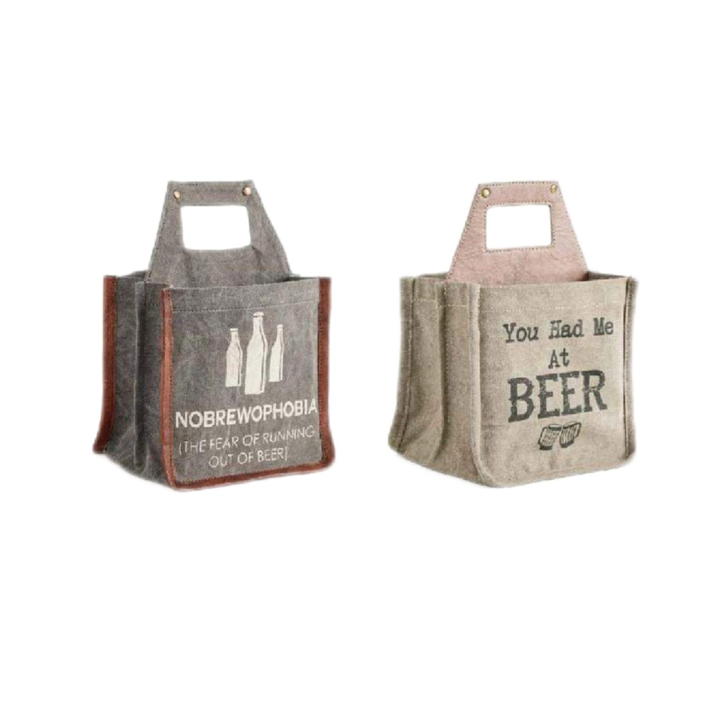 Elegant Sips Handcrafted Leather Wine Carrier