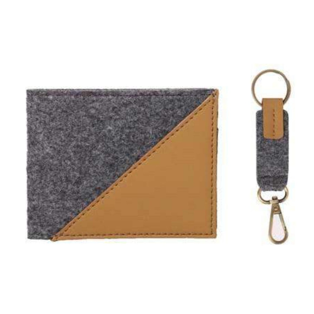 Blocking Wallet &. Key Fob Combo Gift Set