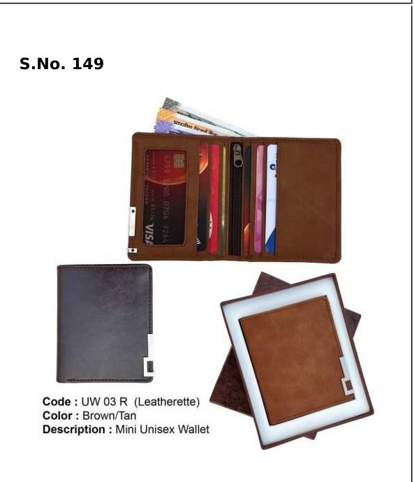 Mini Unisex Wallet - Leatherette
