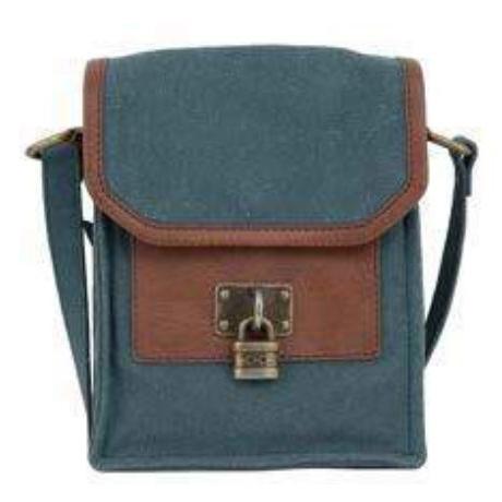 Locksmith M-202120 Compact Crossbody Bag - 16.51 Cm W X 19.05 Cm H X 5.08 Cm D (6.5” W X 7.5” H X 2” D) With 58.42 Cm (23”) Adjustable Strap, Exterior Slip Pocket, Interior Zipper Pocket, And Magnetic Closure