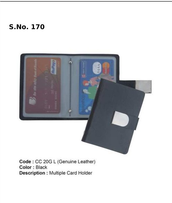 Multiple Card Holder - Genuine Leather