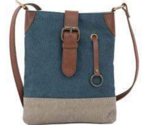 M-202119 Elegant Ring Crossbody Bag - 7.5” W X 8.5” H X 0.25” D With 23” Adjustable Strap, Interior Zipper Pocket, And Magnetic Closure