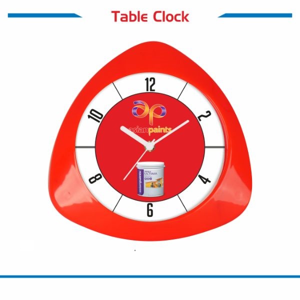 Table Clock Triangle Shape