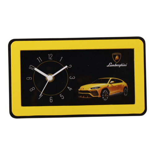 Lamborghini Table Clock - Size:7.25"×4.25" Dial Size:3"×6"