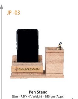 Pen Stand Size - 7.5"x4", Weight - 350 gm (Appx)