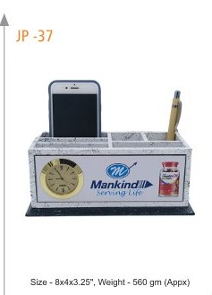 Pen Stand Size - 8x4x3.25", Weight - 560 gm (Appx)