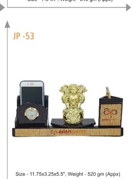 Pen Stand Size - 11.75x3.25x5.5", Weight - 520 gm (Appx)