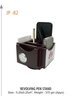 REVOLVING PEN STAND Size - 5.25x5.25x5", Weight - 370 gm (Appx)