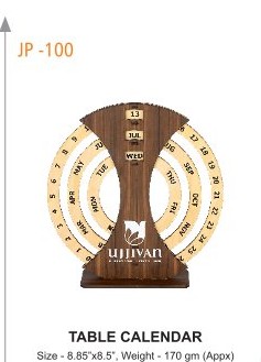 TABLE CALENDAR Size - 8.85x8.5""