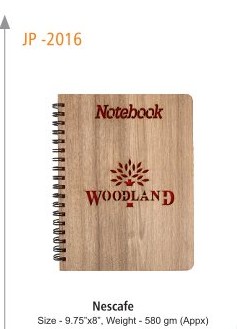 Designer Notebook Nescafe