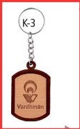 Wooden Keychain with polycover packing