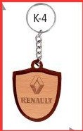 Wooden Keychain with polycover packing
