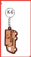 Wooden Keychain with polycover packing