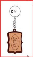 Wooden Keychain with polycover packing
