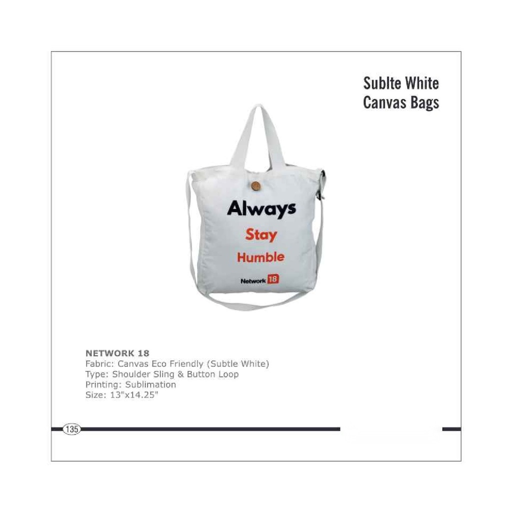 shoulder sling & button loop bag