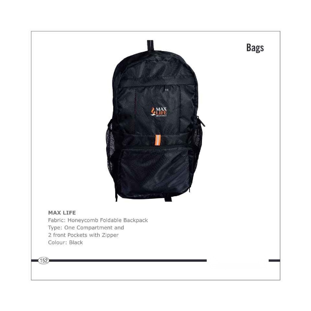FOLDABLE BACK BAG