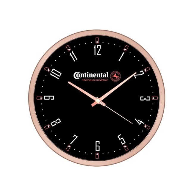 Rose Gold Finish Round Wall Clock 