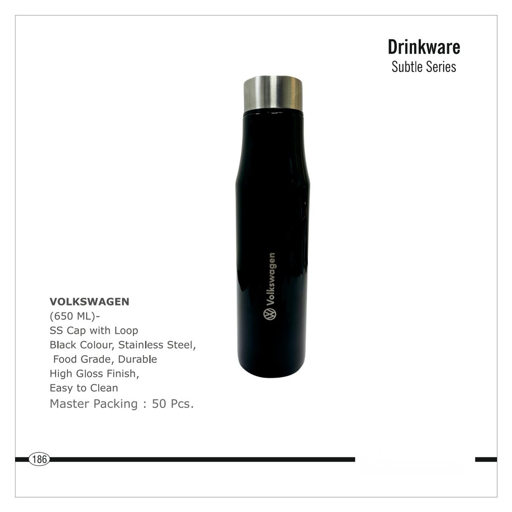 (650 ML)- SS Cap with Loop Bottle