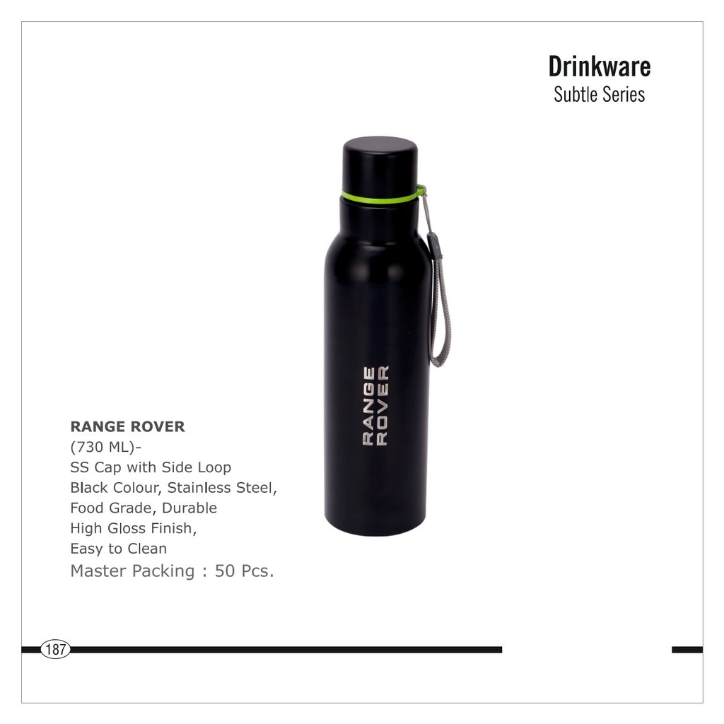 (730 ML)- SS Cap with Side Loop bottle