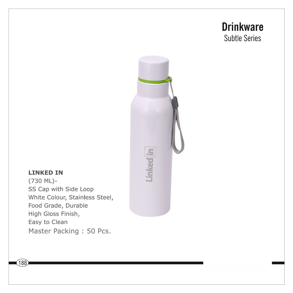  (730 ML)- SS Cap with Side Loop bottle