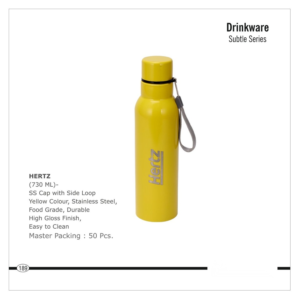  (730 ML)- SS Cap with Side Loop bottle