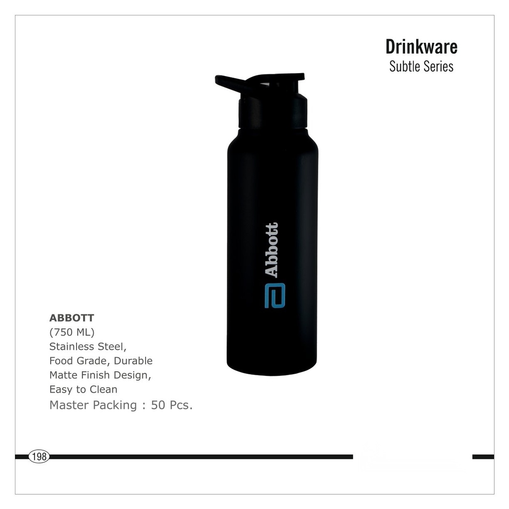 STAINLESS STEEL MATTE FINISH WATER BOTTLE (750 ML)