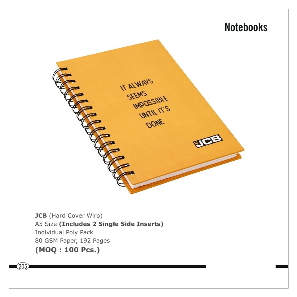NOTE BOOK (Hard Cover Wiro)