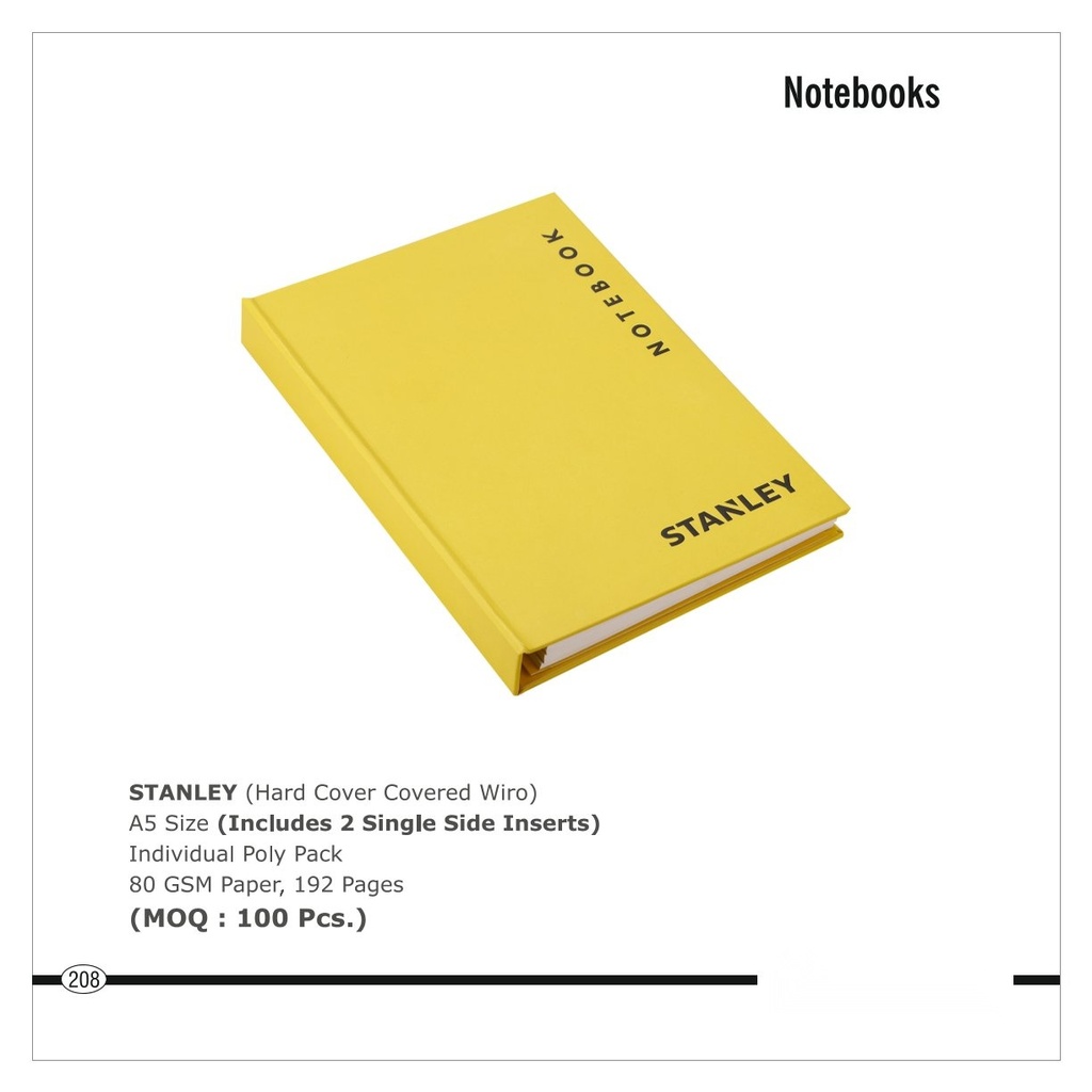 NOTE BOOK(Hard Cover Covered Wiro)