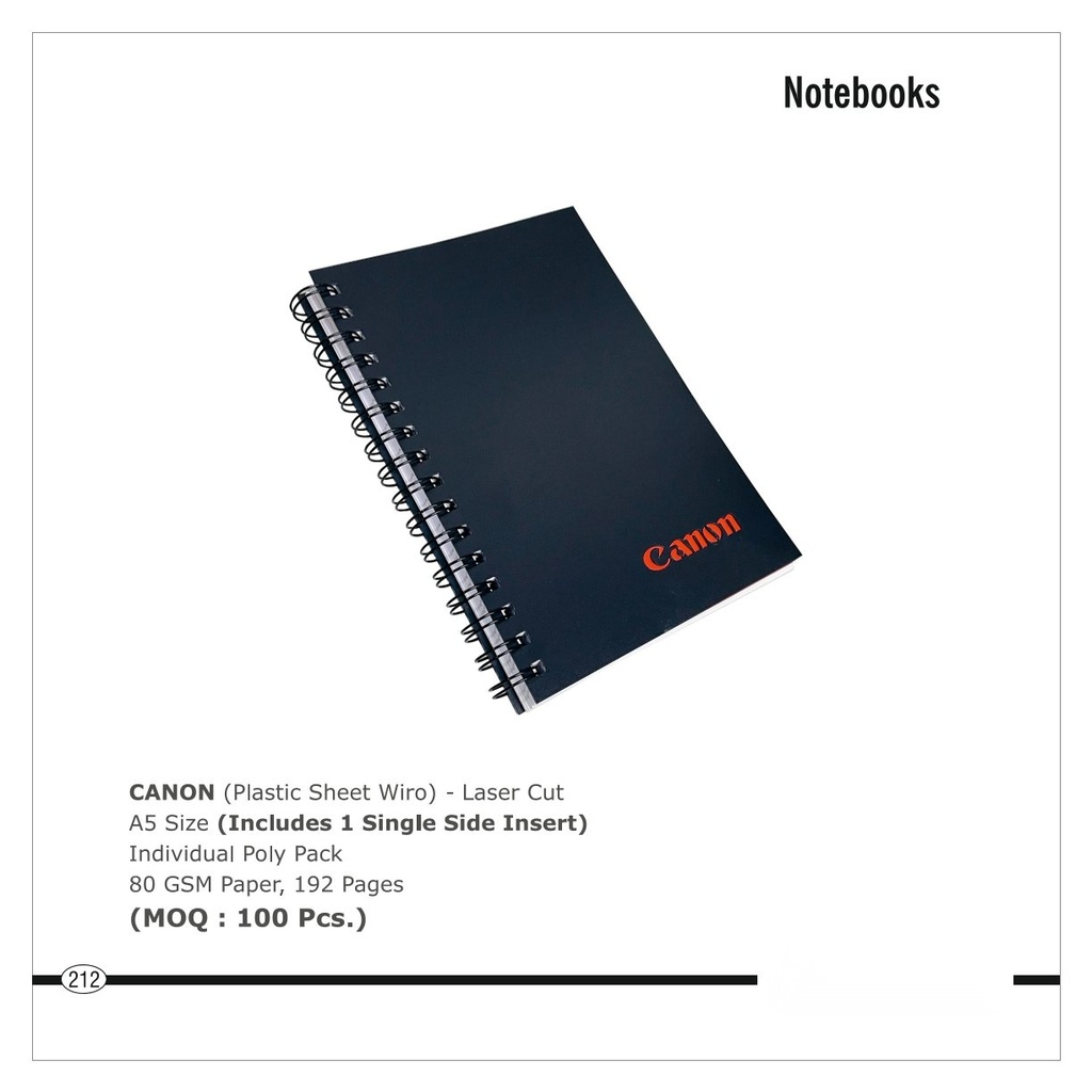 Note book (Plastic Sheet) - Laser Cut