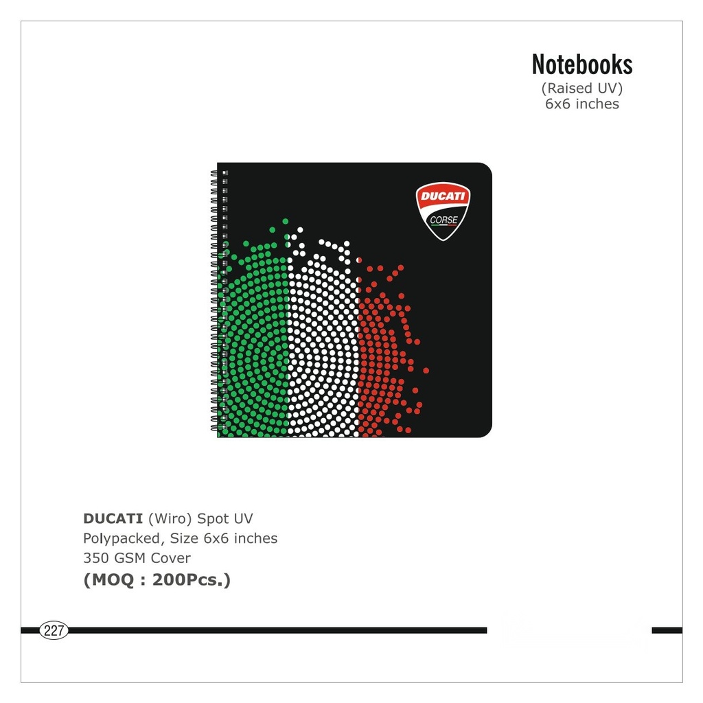 Note book 6x6 Spot UV