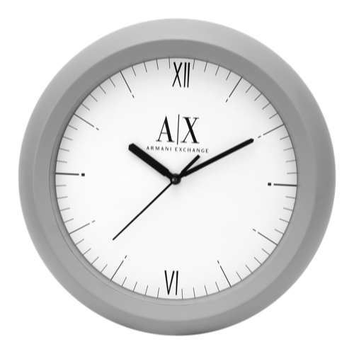 AX Armani Clock - Size : 12.5" Dial Size : 9.5"