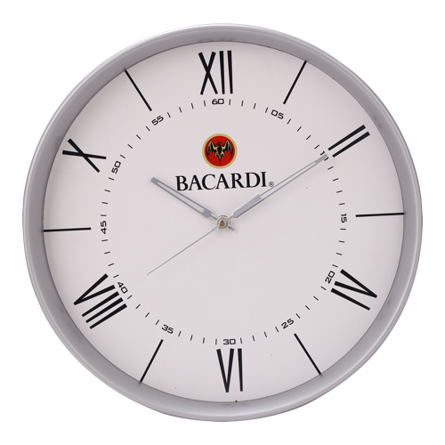 Bacardi Wall Clock - Size : 12" Dial Size : 11" 