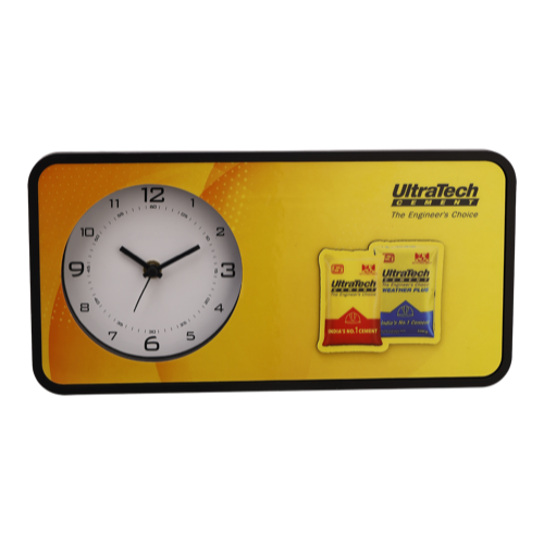 Ultratech Wall Clock - Size : 6"×12" Dial Size : 11.5"×5.5"