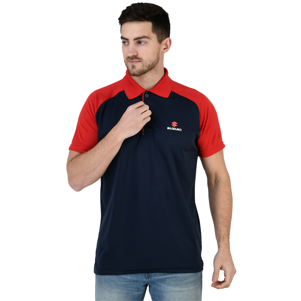 T- Shirt - Cut And Sew; Contrast Bone ; Fabric : Dot Knit Mesh; Sweat Absorbent