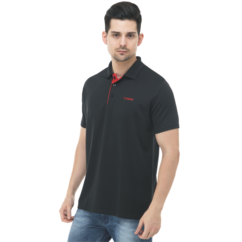 T-Shirt - Polo Eco; Contrast Bone ; Fabric : Dot Knit Mesh; Sweat Absorbent